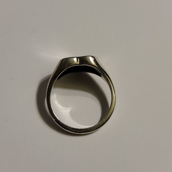 PANDORA HEART SIGNET CZ STERLING RING RETIRED - Picture 4 of 8